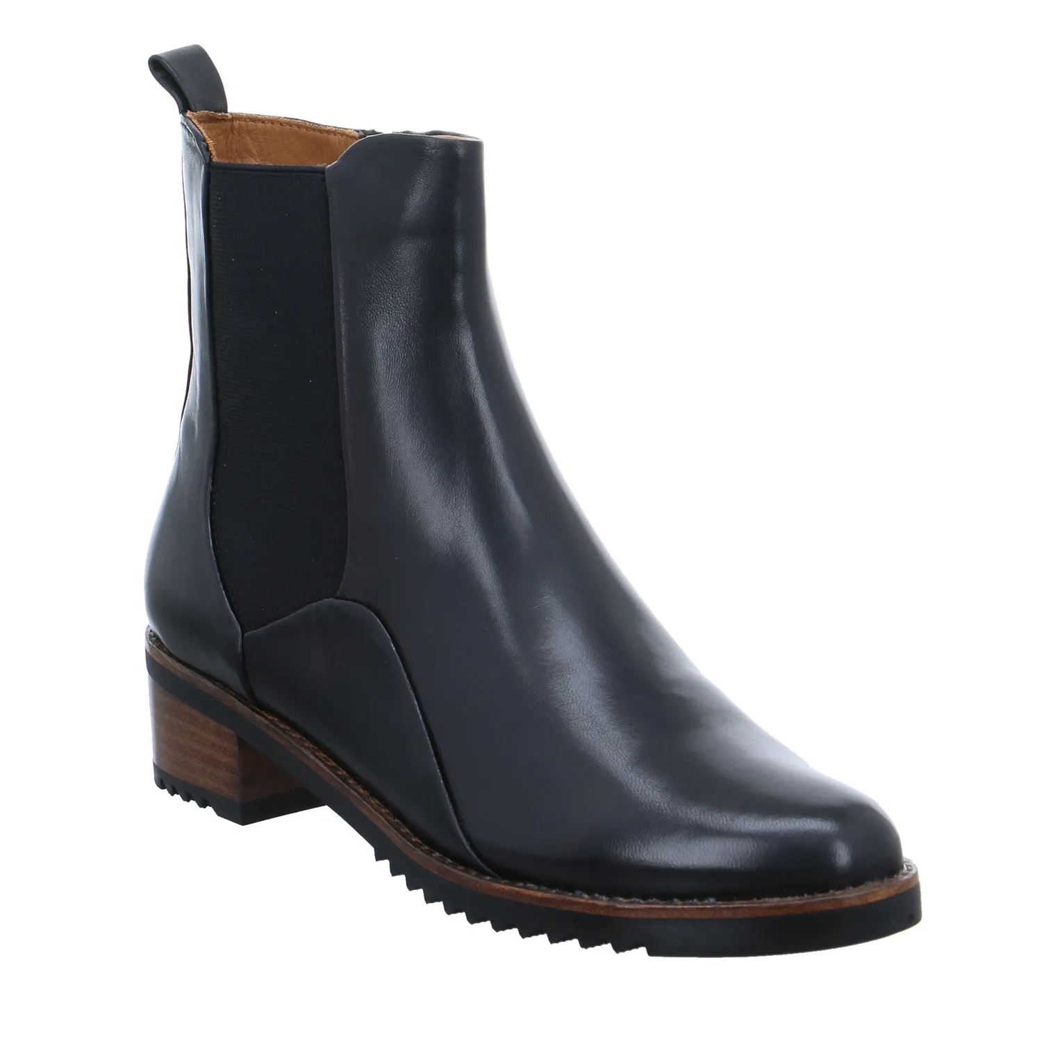 EVERYBODY Stiefelette Schwarz Leder