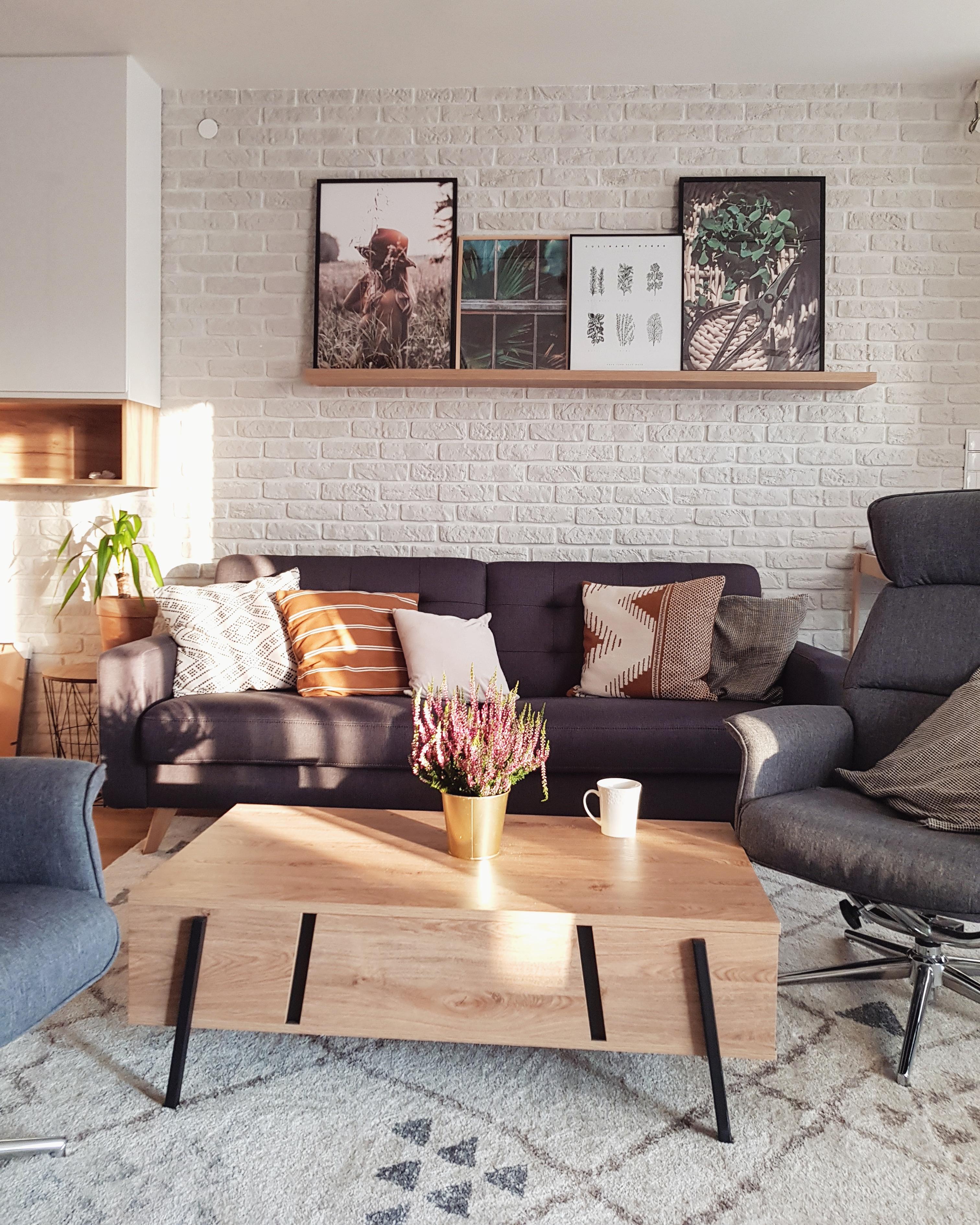 Salontafel BLACKPOOL Bruin/zwart met opbergruimte