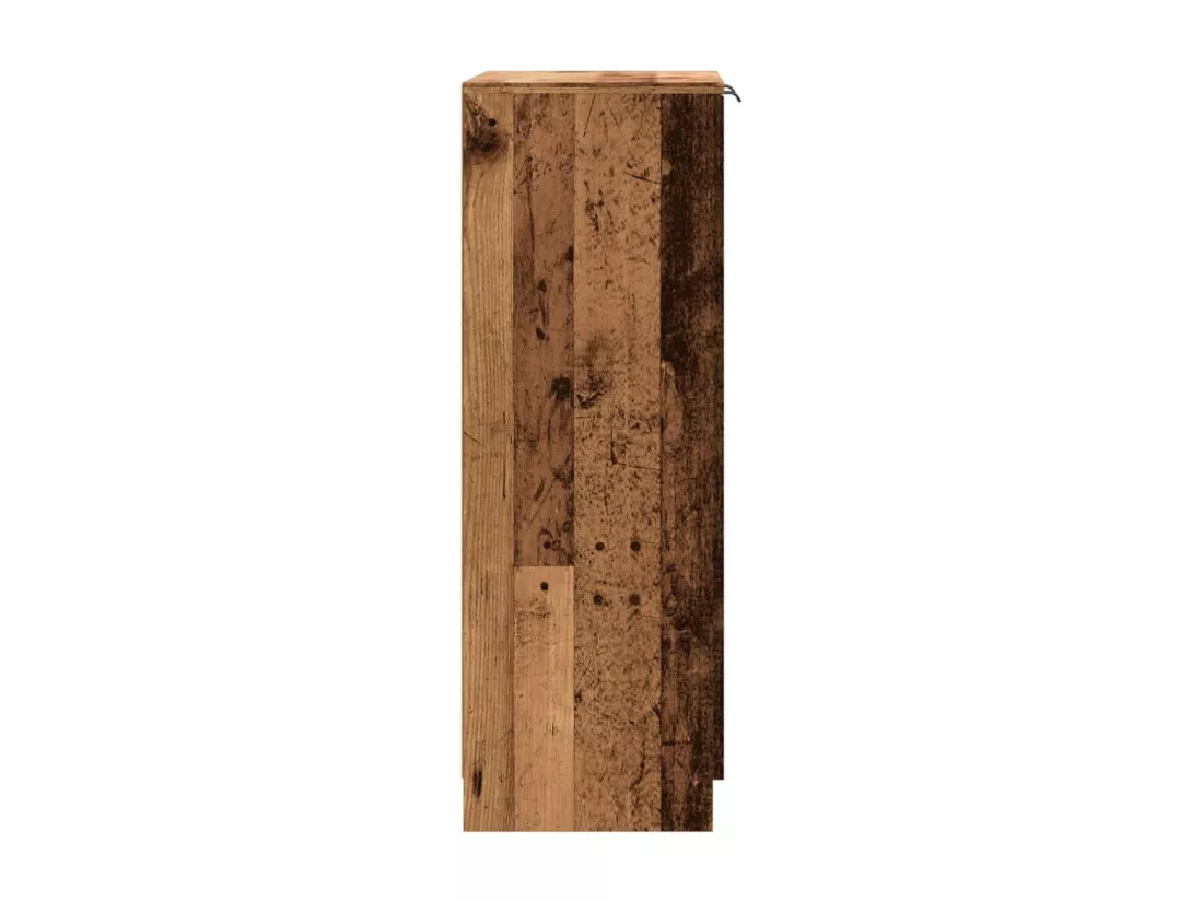 Armoire à chaussures vieux bois 59x35x100,5cm bois d'ingénierie