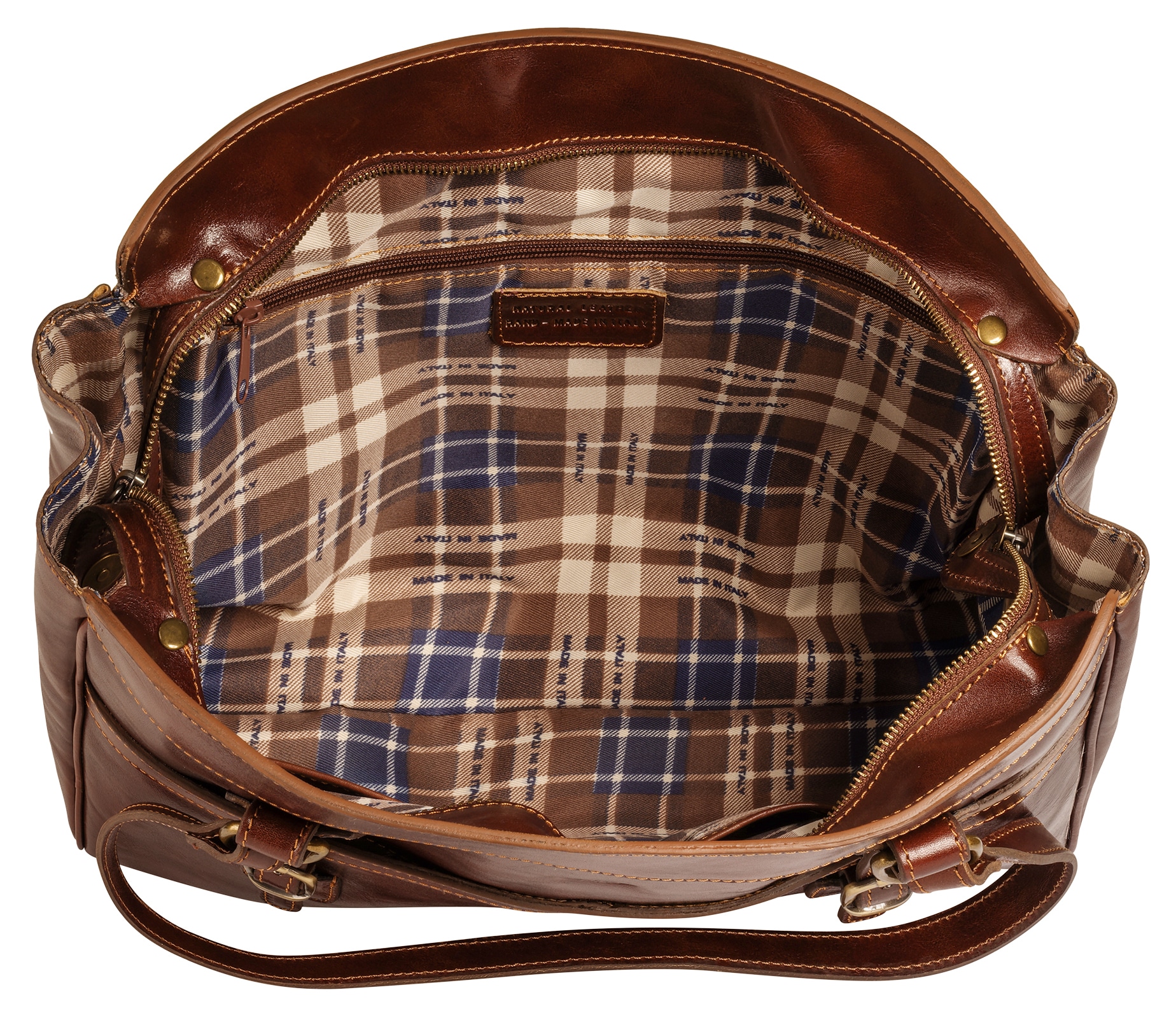 Piké Shopper echt Leder, Made in Italy