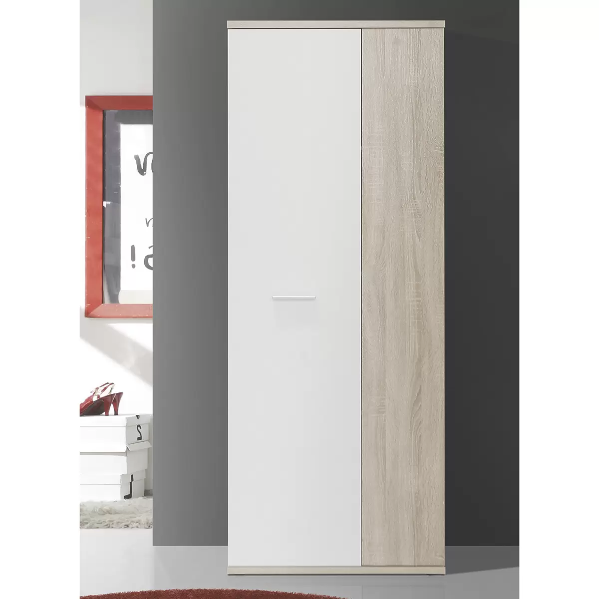 Mehrzweickschrank Net 106 hellbraun,weiss