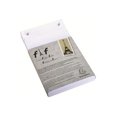 Exacompta L'Esprit Paris FAF N°3 - 5 Recharges pour bloc FAF - 18,5 x 11,5 cm - uni