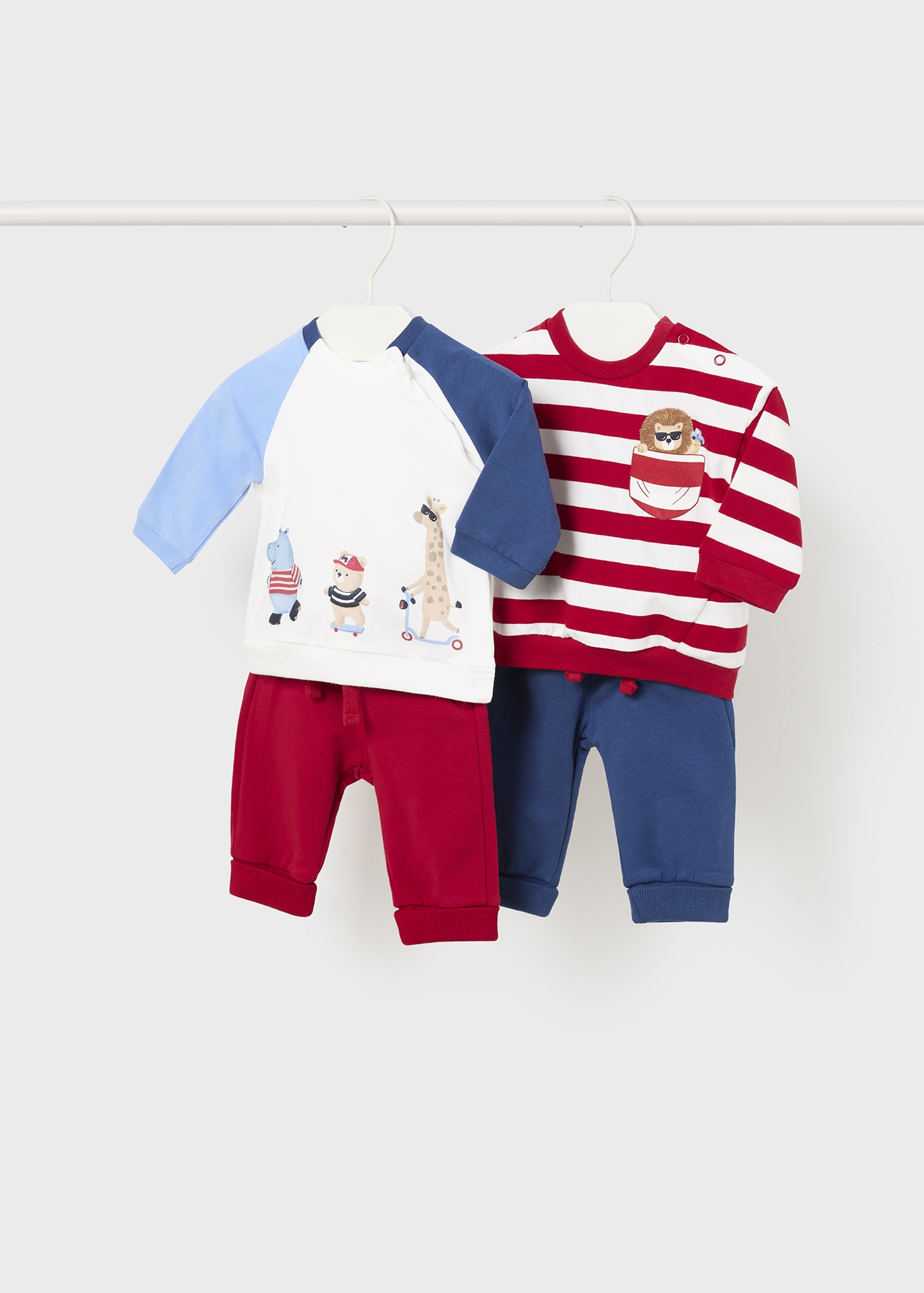 Conjunto de moletom Better Cotton de 4 peças para recém-nascidos, Mate