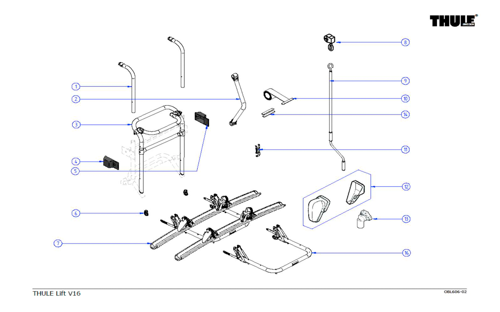 Thule Handkurbel Lift  (70cm)