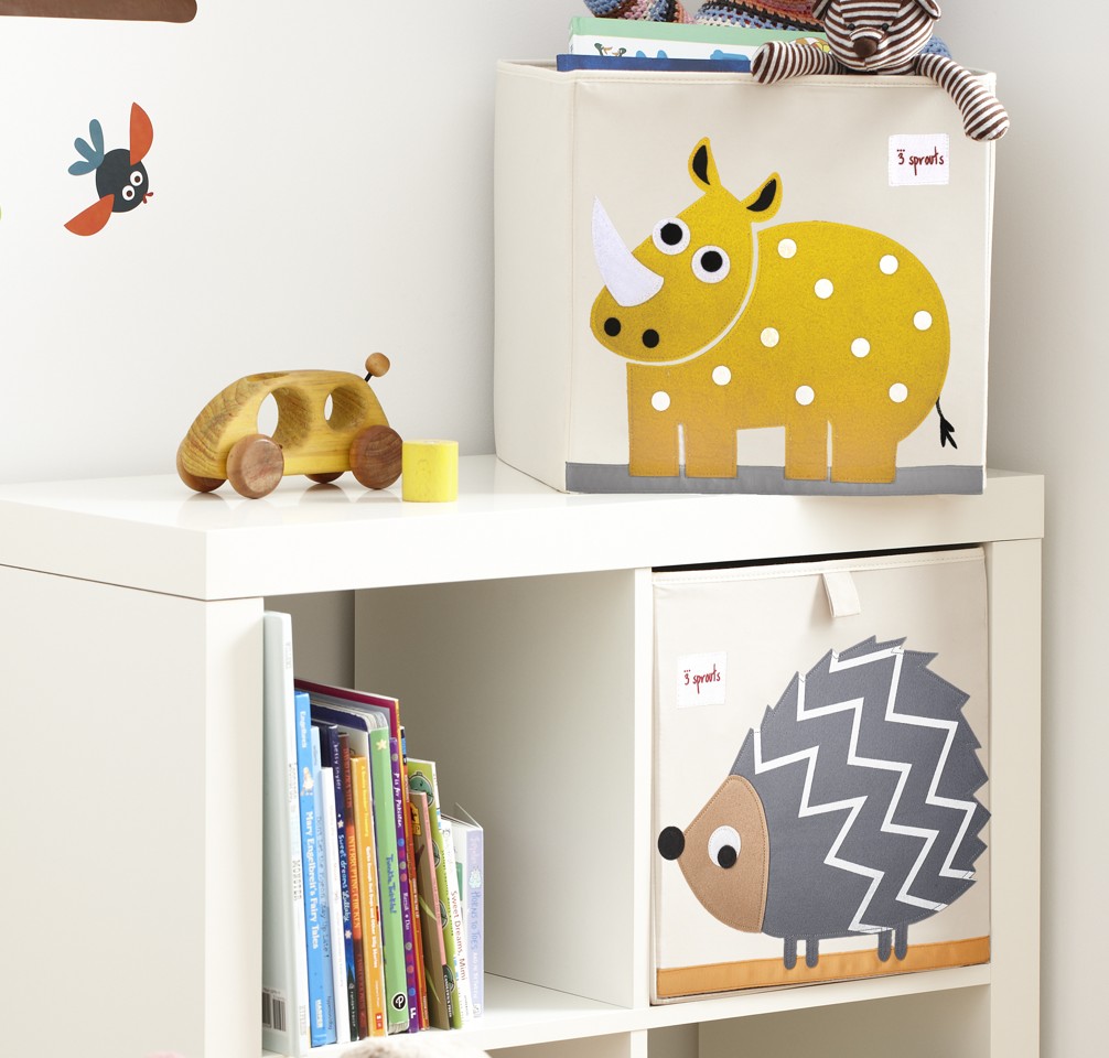 3 Sprouts - Storage Box - Yellow Rhino