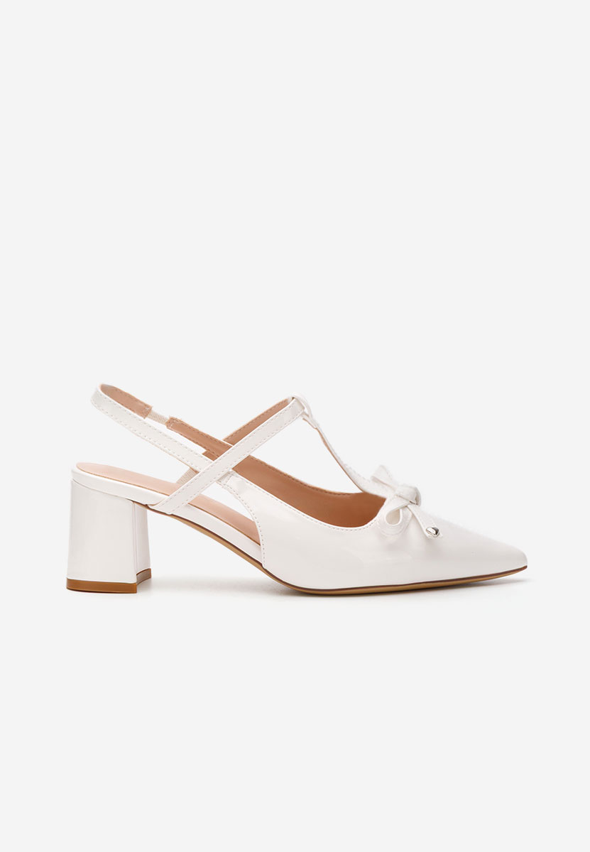 Chaussures slingback blancs Margit