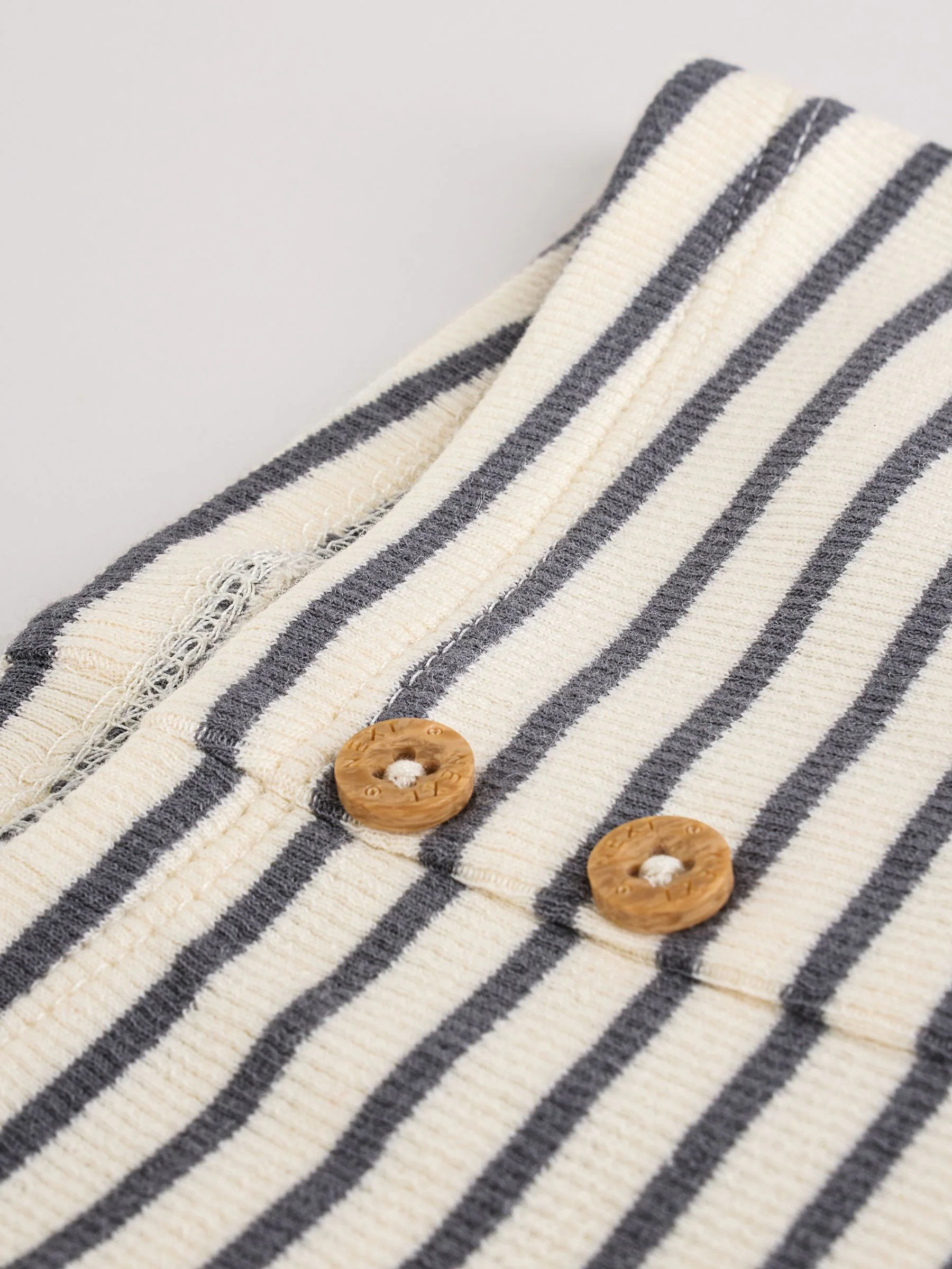 Crème gestreept konijn - Set met lange mouwen en legging voor baby's (0mnd-2jr)