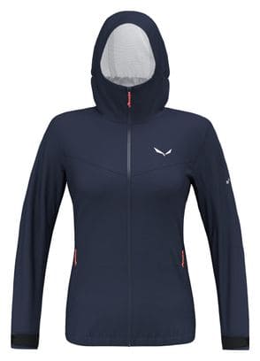 Veste Imperméable Femme Salewa Puez Aqua Bleu Marine