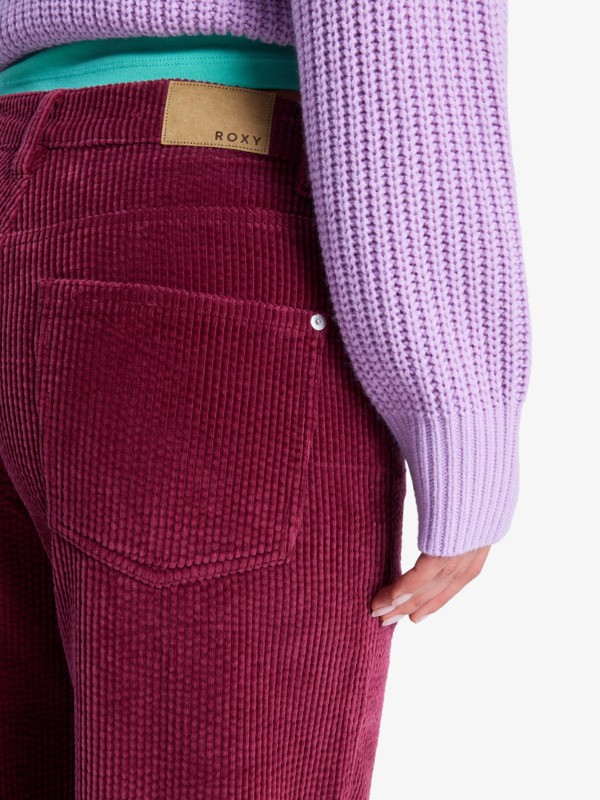 Dawn Patrol Corduroy Pantalon en velours Rouge Femme