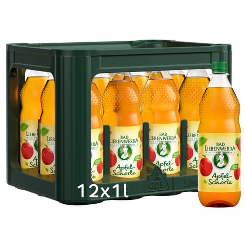 Bad Liebenwerda Apfelschorle 60 % 12x1l (EINWEG)