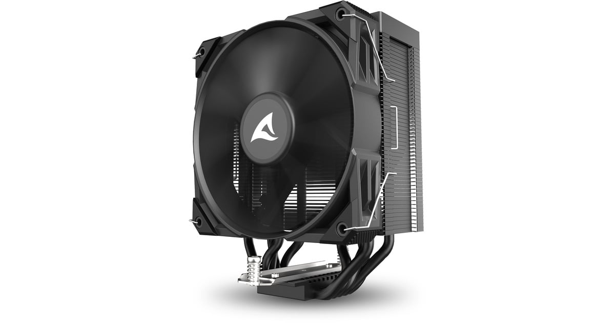 SharkoonA50 CPU-koeler  (Zwart, 4-pins PWM fan-connector)