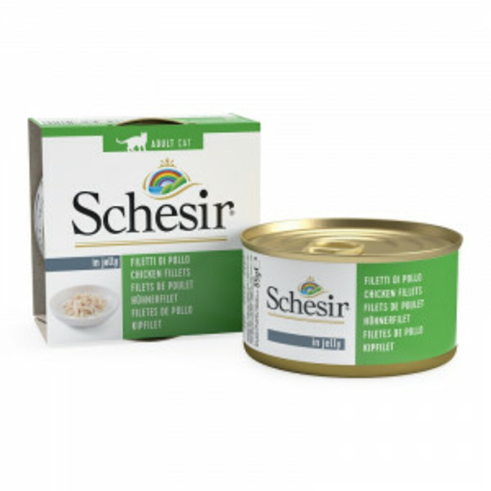 14x Schesir Kattenvoer Kipfilet in Gelei85 gr