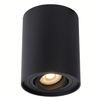 Lucide opbouwspot Tube zwart