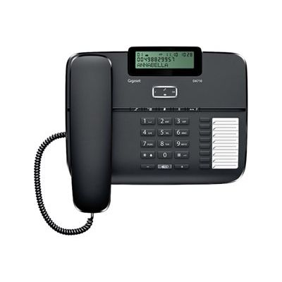 Gigaset DA710 - téléphone filaire - noir