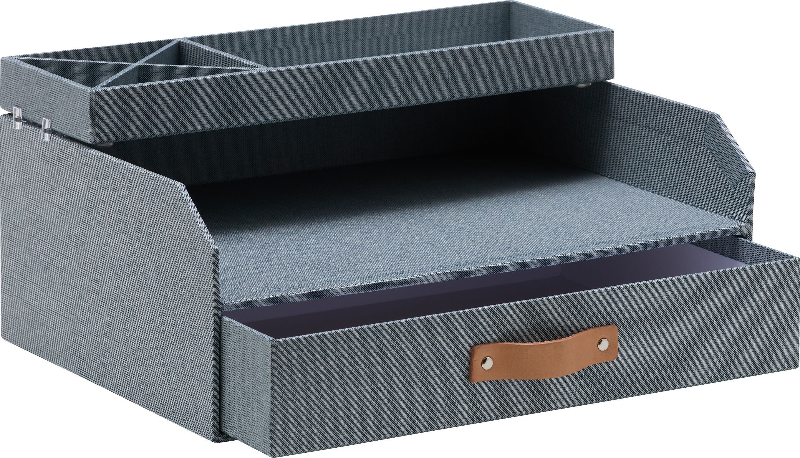 RE-STORE Büroablage - Blau / B: 33.0 cm x T: 11.0 cm x H: 3.5 cm