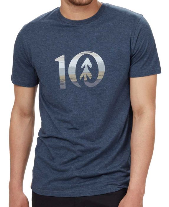 Spruce Stripe Ten T-Shirt Men herre-T-shirt