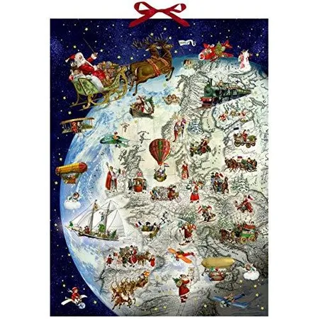 Coppenrath Verlag Wandkalender – Der Dienstplan des Weihnachtsmanns