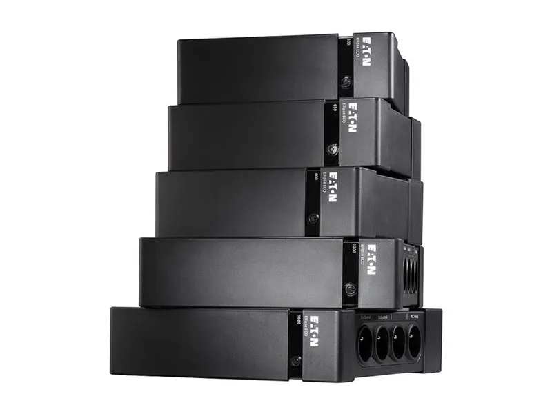 Eaton Ellipse ECO 1200 USB DIN - UPS (stativ-monterbar / ekstern) - AC 230 V - 750 Watt - 1200 VA - USB - output-stikforbindelser: 8 - 2U - 19