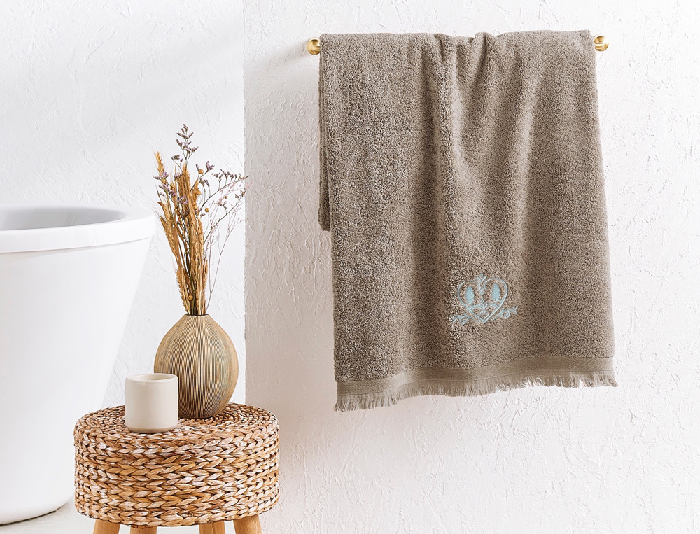 Linge de bain-Coeurs de montagne
