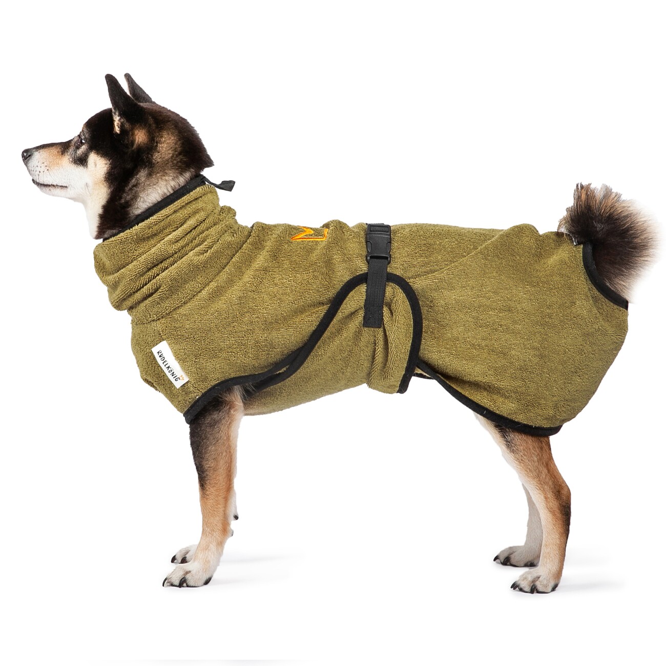 Rudelkönig Hundebademantel – schnelltrocknend & saugstark S