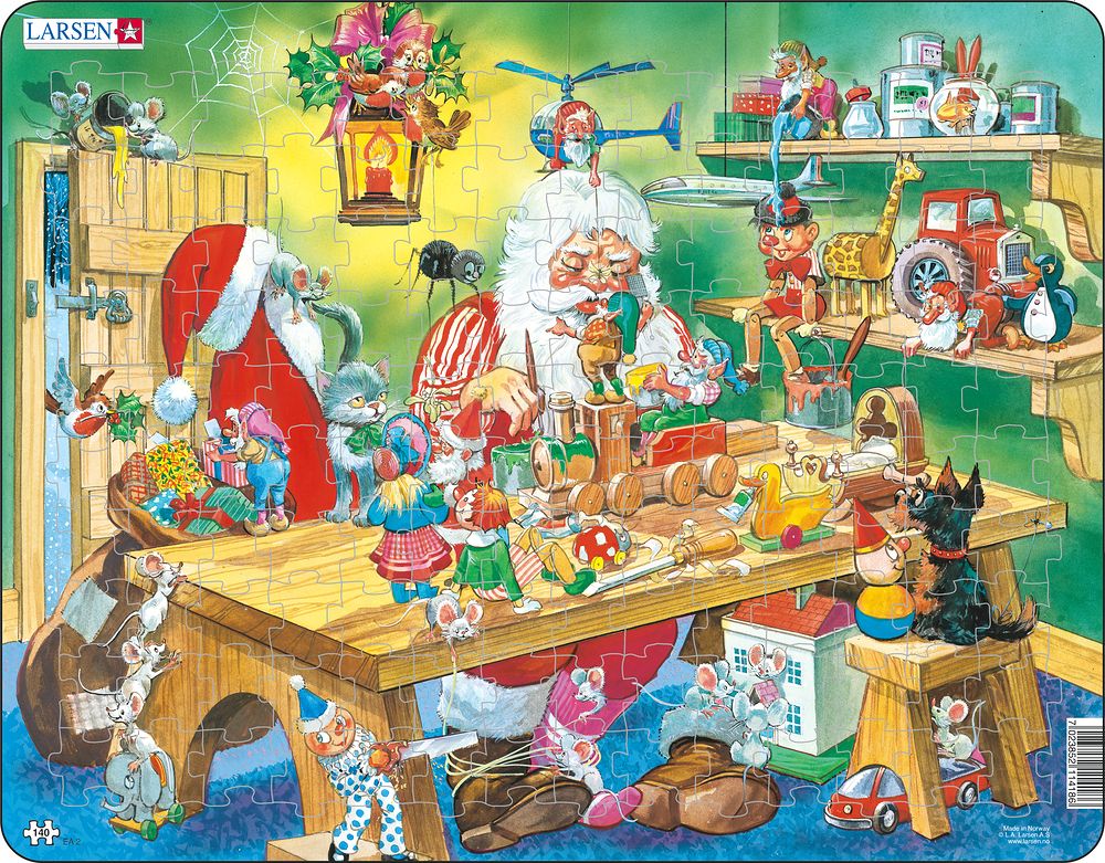 Larsen Puzzle Puzzle - In der Weihnachtswerkstatt
