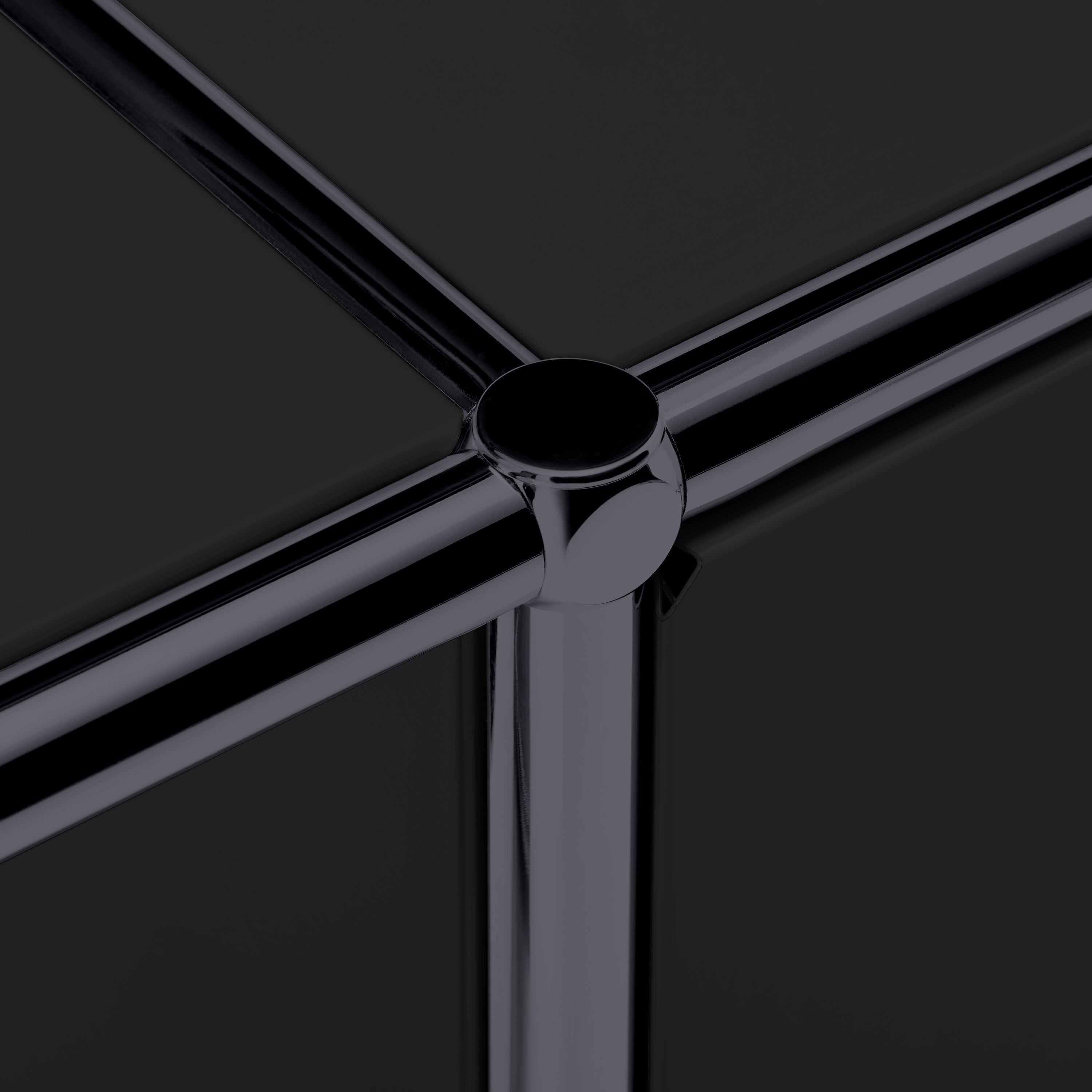 FLEXCUBE Schreibtisch - Schwarz / B: 152.0 cm x T: 40.0 cm x H: 80.0 cm