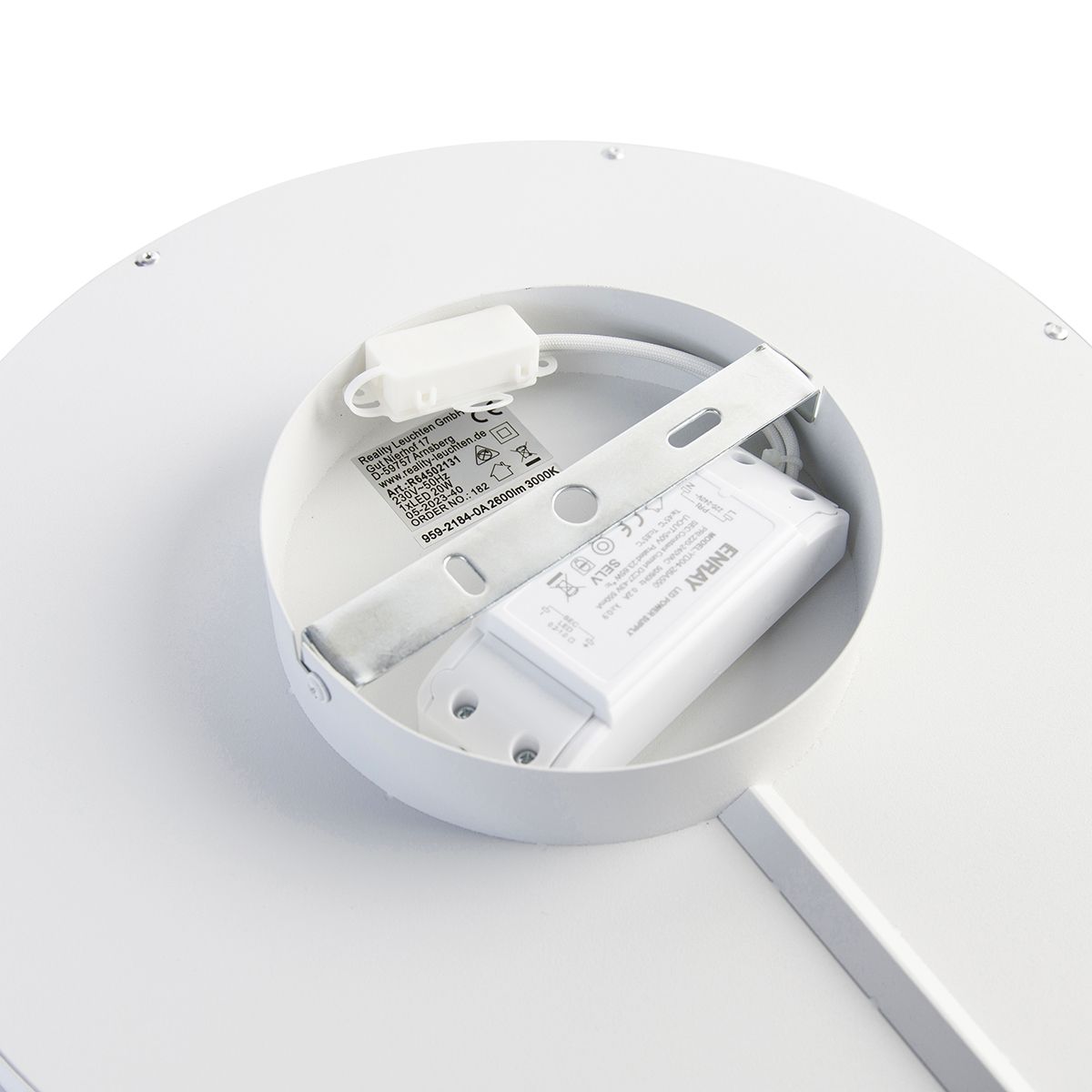 Design plafondlamp wit incl. LED - Daniela