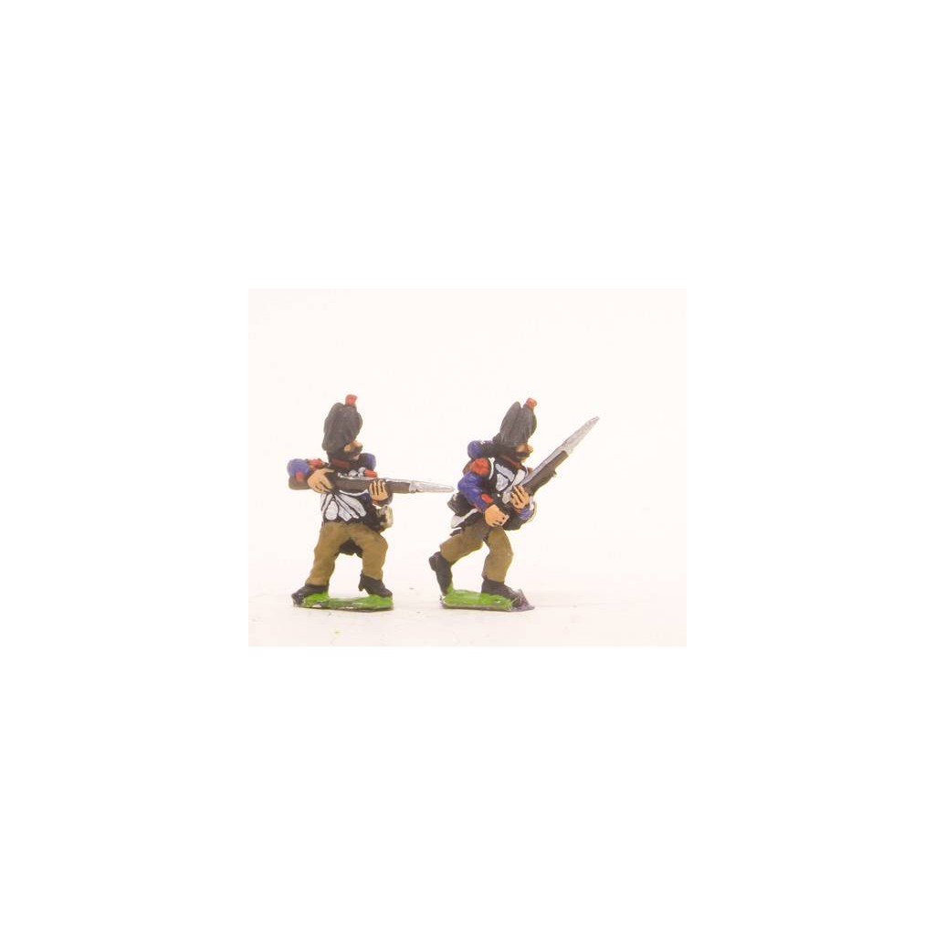 French: Old Guard: in Campaign Dress & Chapeau, in charging poses