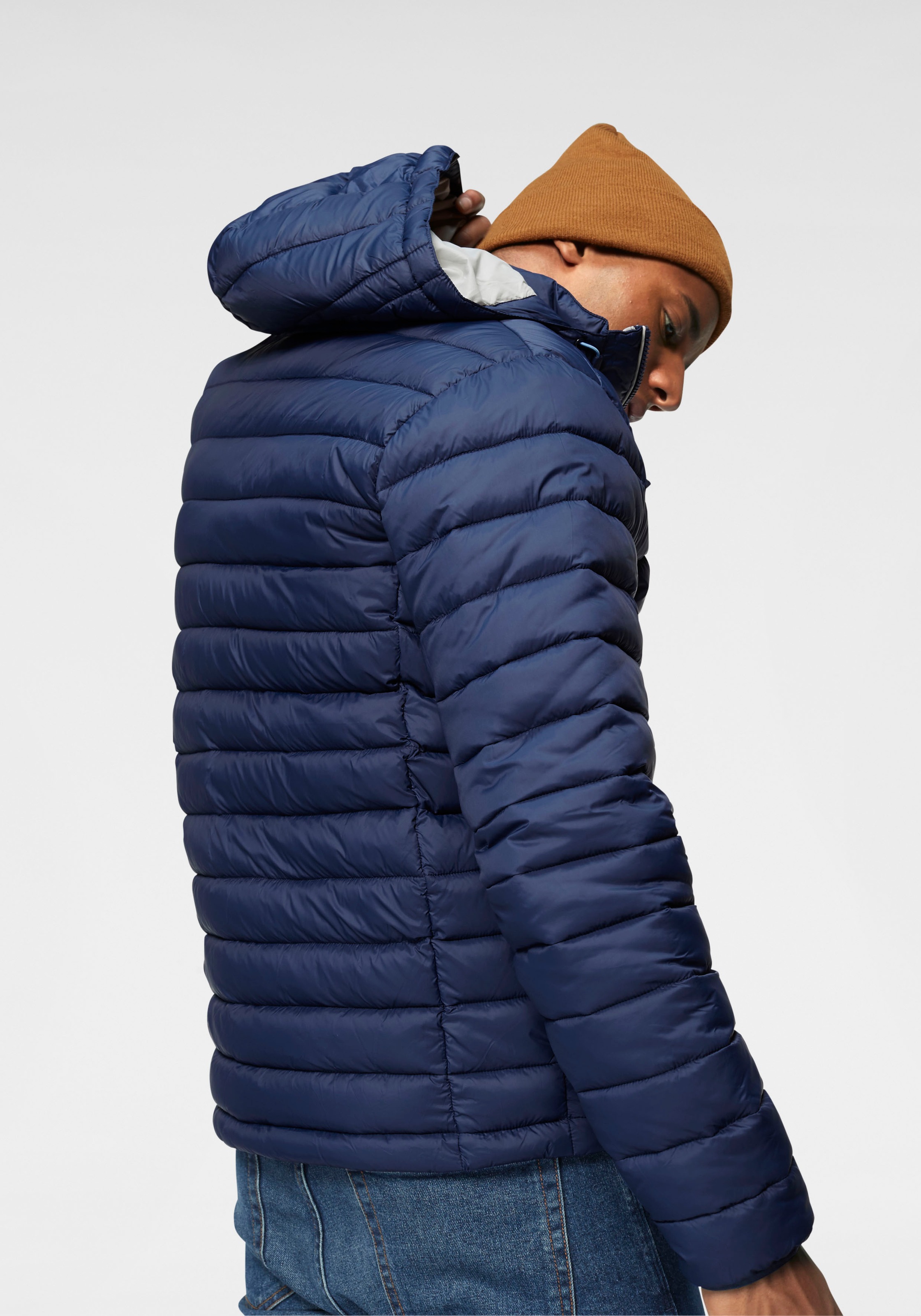 Polarino Steppjacke mit Kapuze Atmungsaktiv, winddicht, wasserabweisend