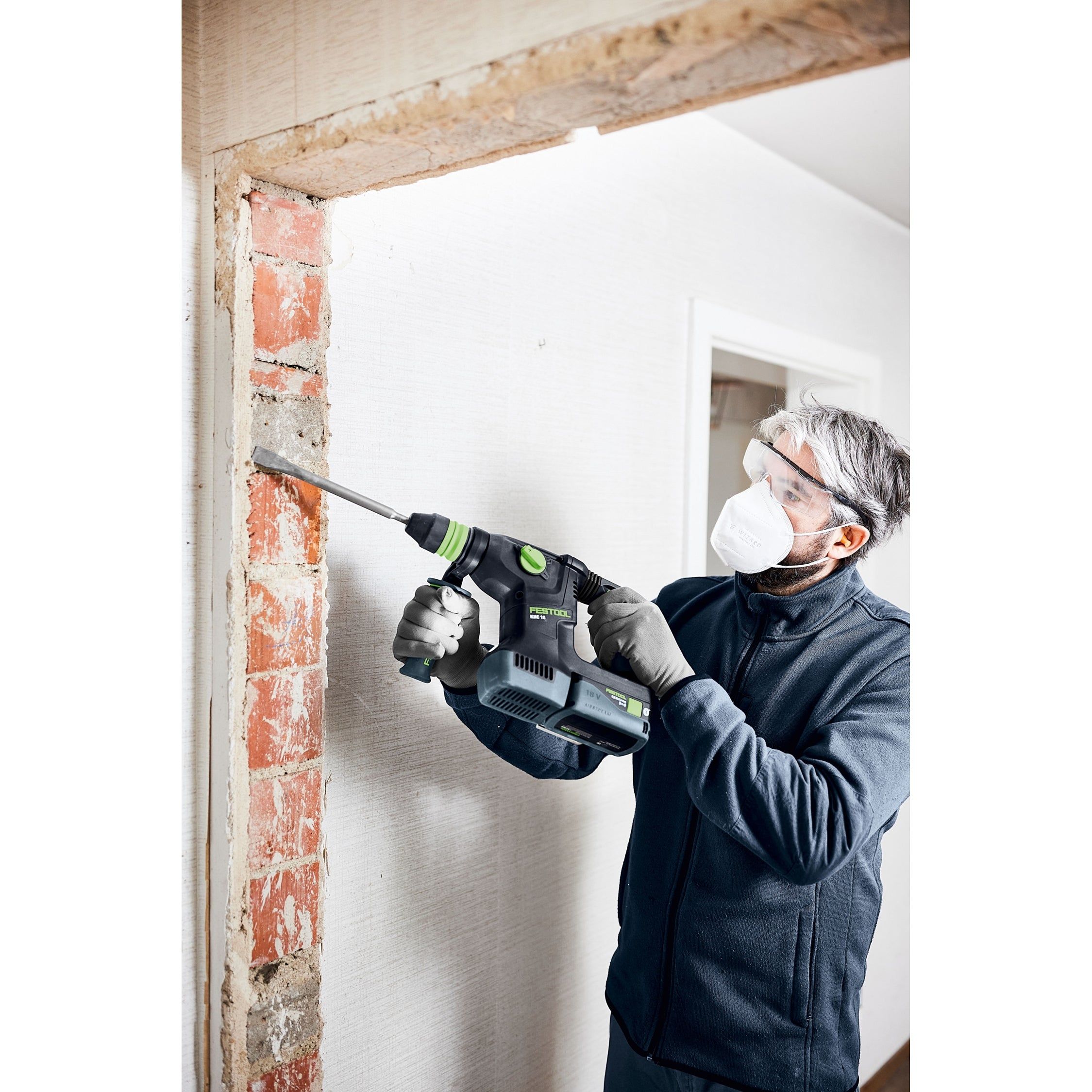 Festool KHC 18 5,0 EBI-Plus Accu combihamer SDS-Plus 2,6J   snelwisselboorkop 18V 5.0Ah in Systainer - 577448