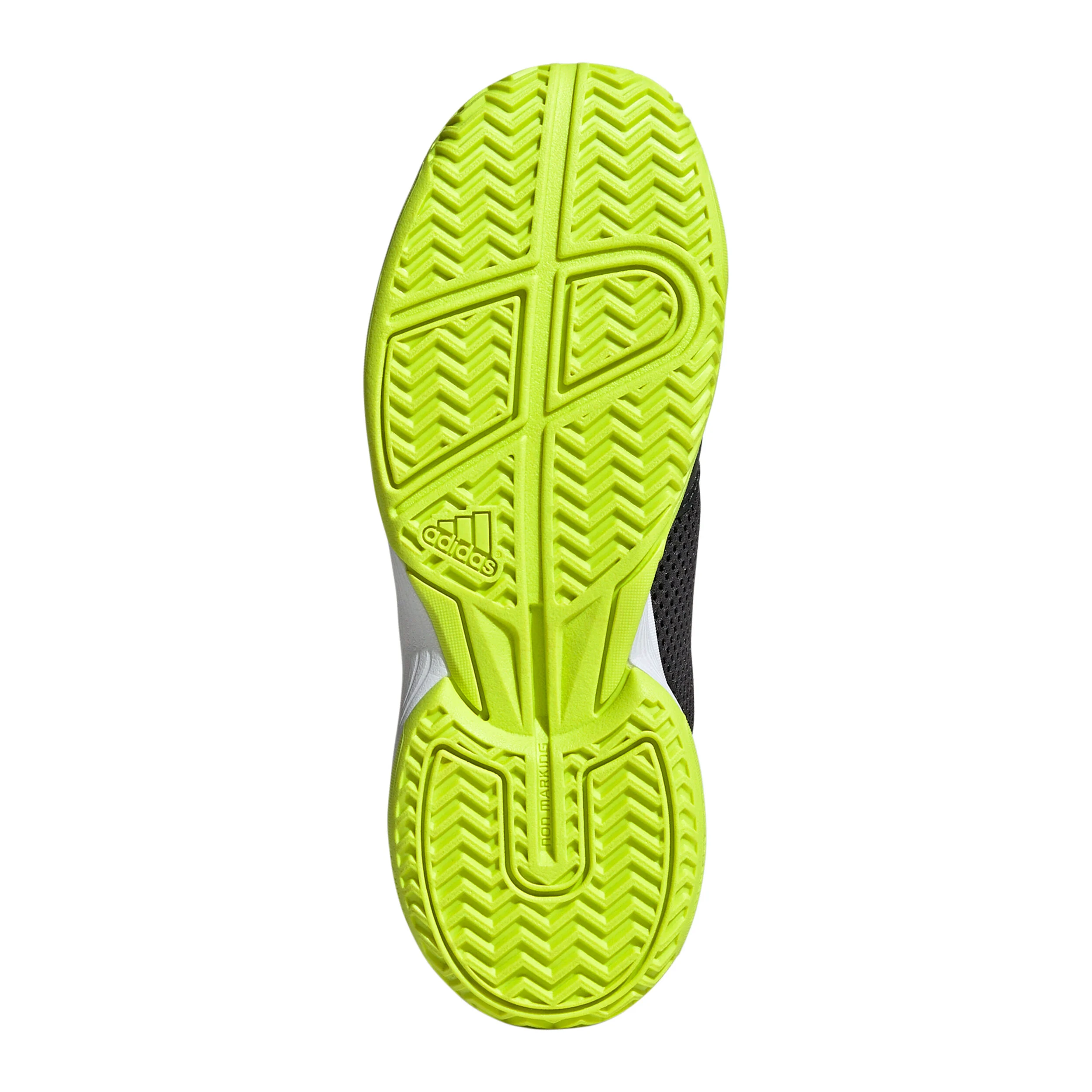 adidas Courtflash Chaussures Toutes Surfaces Enfants - Noir , Jaune Lemon