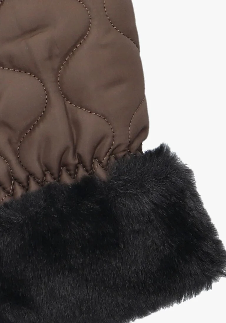 BECKSONDERGAARD bruine becksondergaard handschoenen makara puff mittens