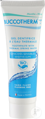 Buccotherm Gel Dentifrice À L'Eau Thermale Gencives Sensibles Goût Menthe Bio Tube 75ml