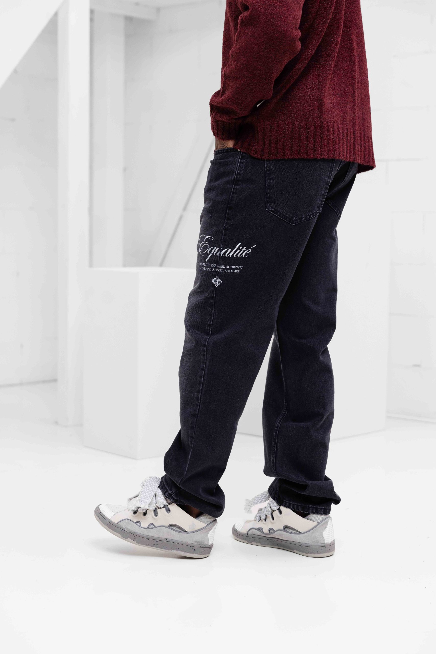 Equalité Signature Straight Fit Jeans Heren Zwart