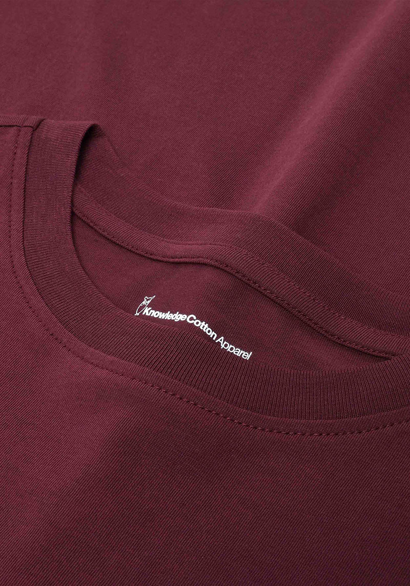 Knowledge Cotton Apparel Longsleeve Basic Pima Cotton Fig