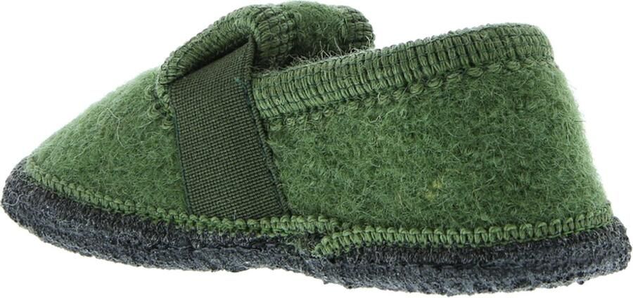 Bergstein kids pantoffels Groen Wol Effen 24