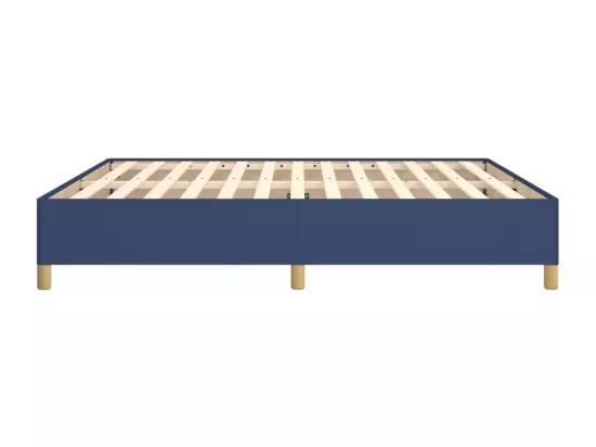 Sommier à lattes de lit Bleu 180x200 cm Tissu