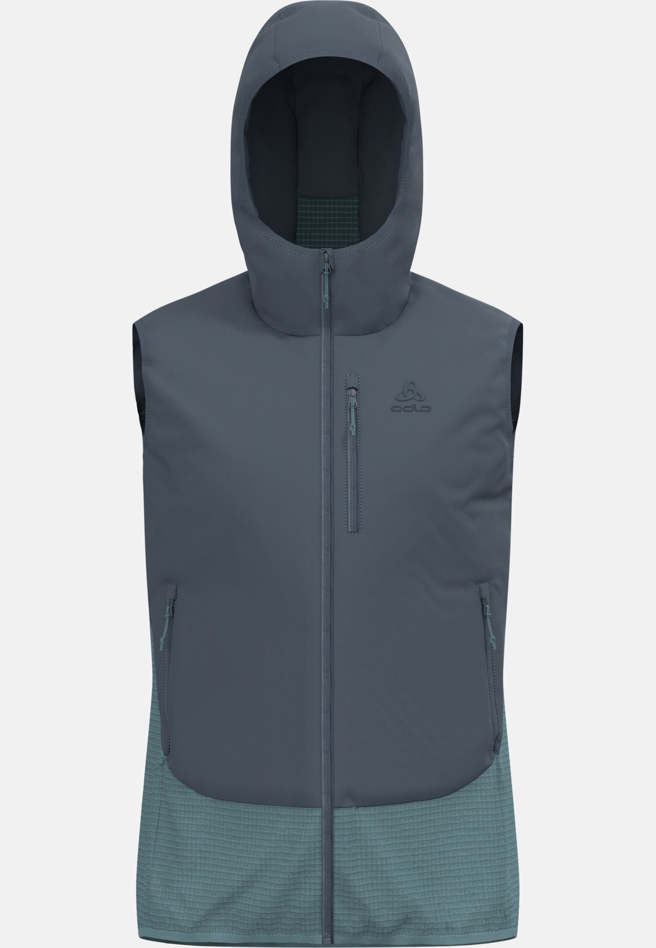 Isolierte Ascent Hybridweste mit Wolle in dark slate - arctic