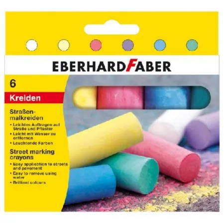 Eberhard Faber Straßenmalkreide, 6 Stück