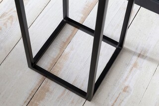 Beistelltisch 30 x 30 cm schwarz/ braun