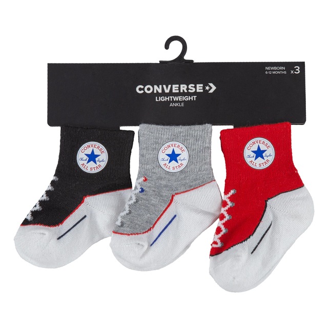 Converse Sportsocken »CHN INFANT STRIATED QTR 3PK« 3 Stk. tlg. für Babys und Kleinkinder