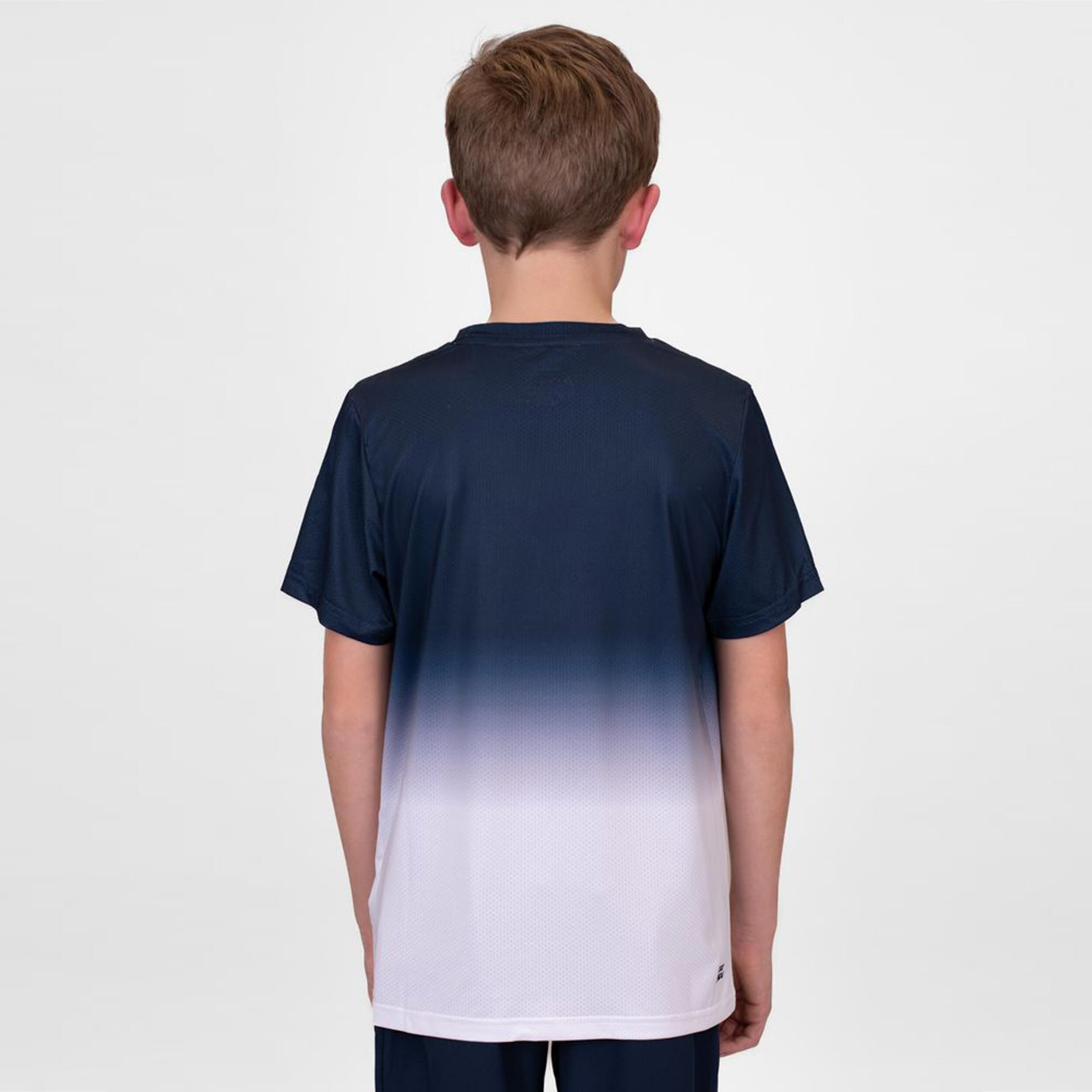 BIDI BADU Crew Gradiant T-shirt Garçons - Bleu Foncé , Blanc