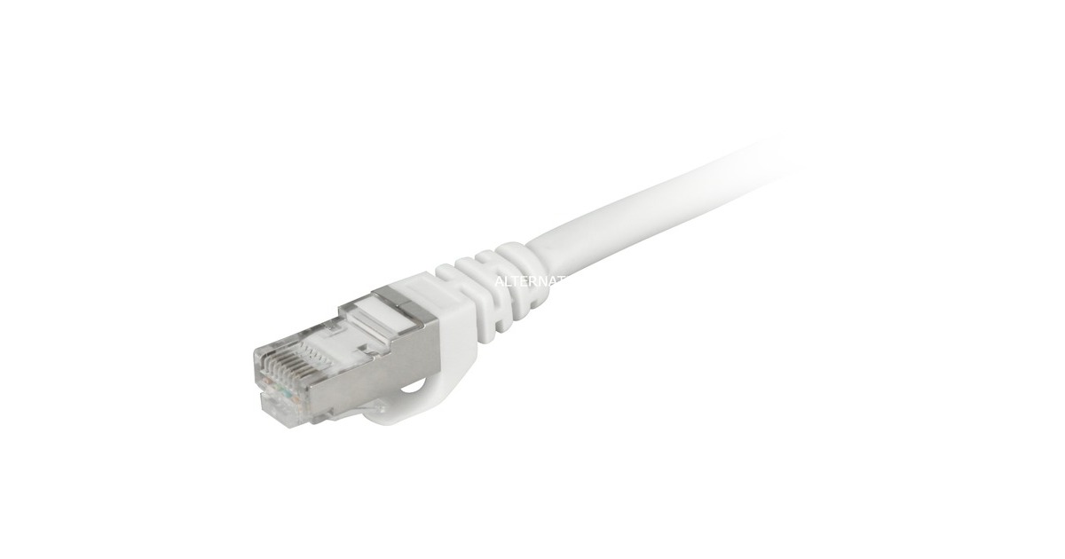 SharkoonPatchkabel SFTP, RJ-45 met Cat.7a  (Wit, 3 meter, Ruwe kabel)