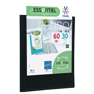 Viquel - Porte vues personnalisable - 60 vues - A4 - noir
