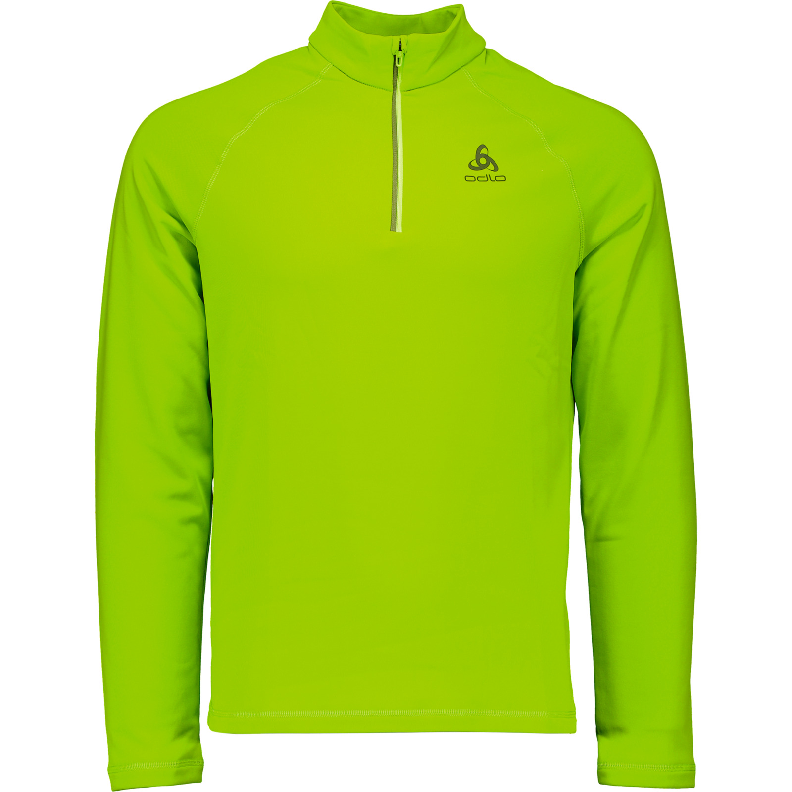 Odlo Herren-Thermolangarmshirt Besso Midlyer Half Zipp L, lime
