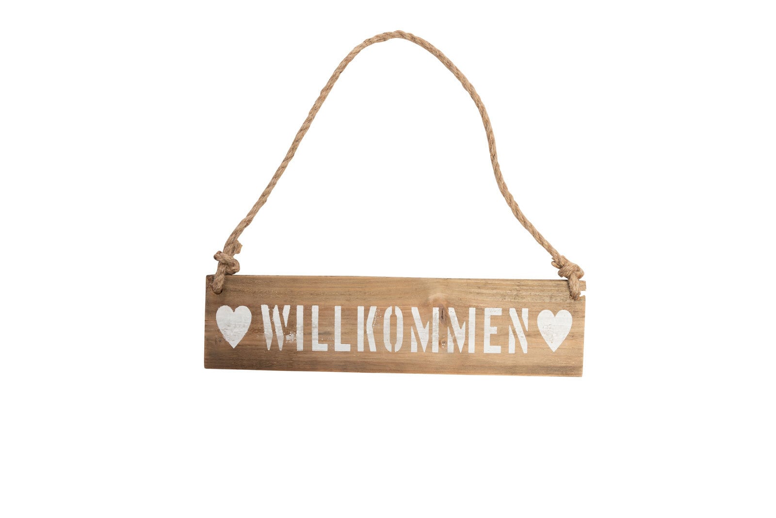 Wanddeko Schild WILLKOMMEN 40 cm Holz