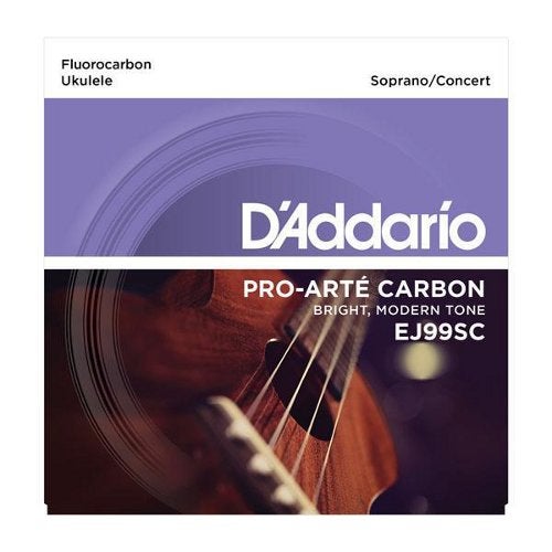 D'Addario EJ99SC Pro Arte Carbon snaren sopraan concert ukulele