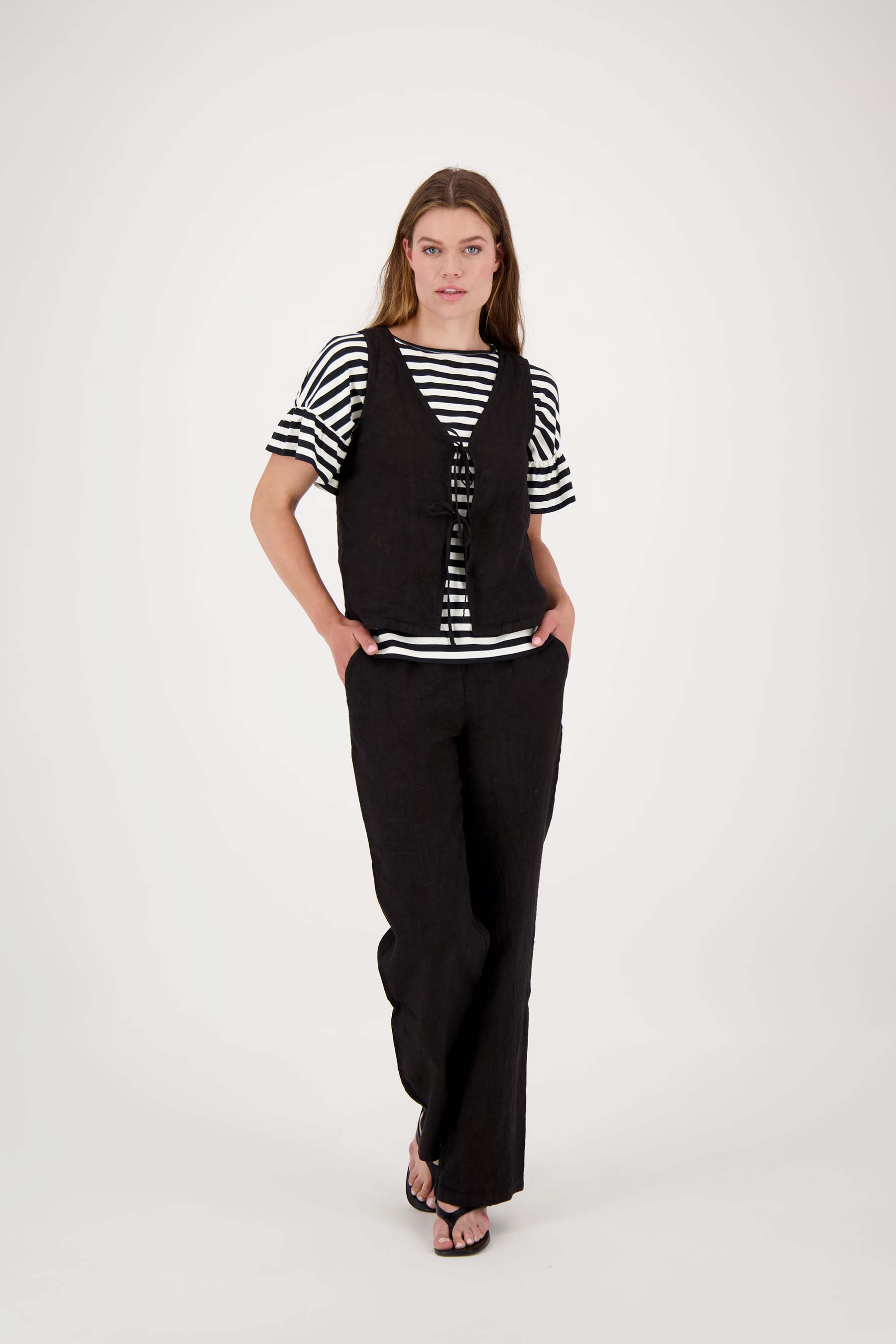 gilet linnen