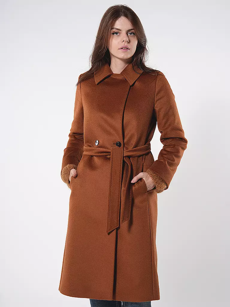 MAX MARA STUDIO Wollmantel BCOLLAG braun