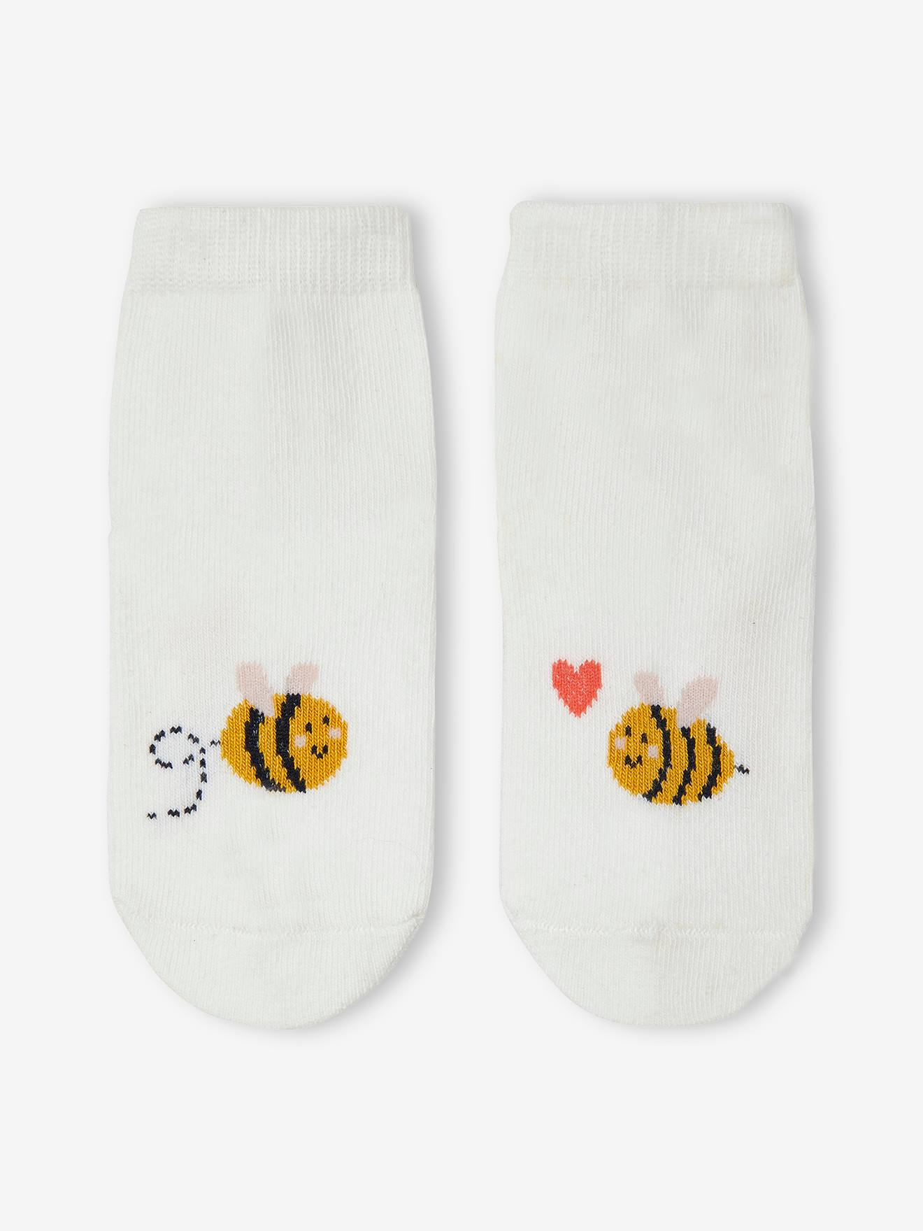 Pacote com 2 pares de meias de bebê 